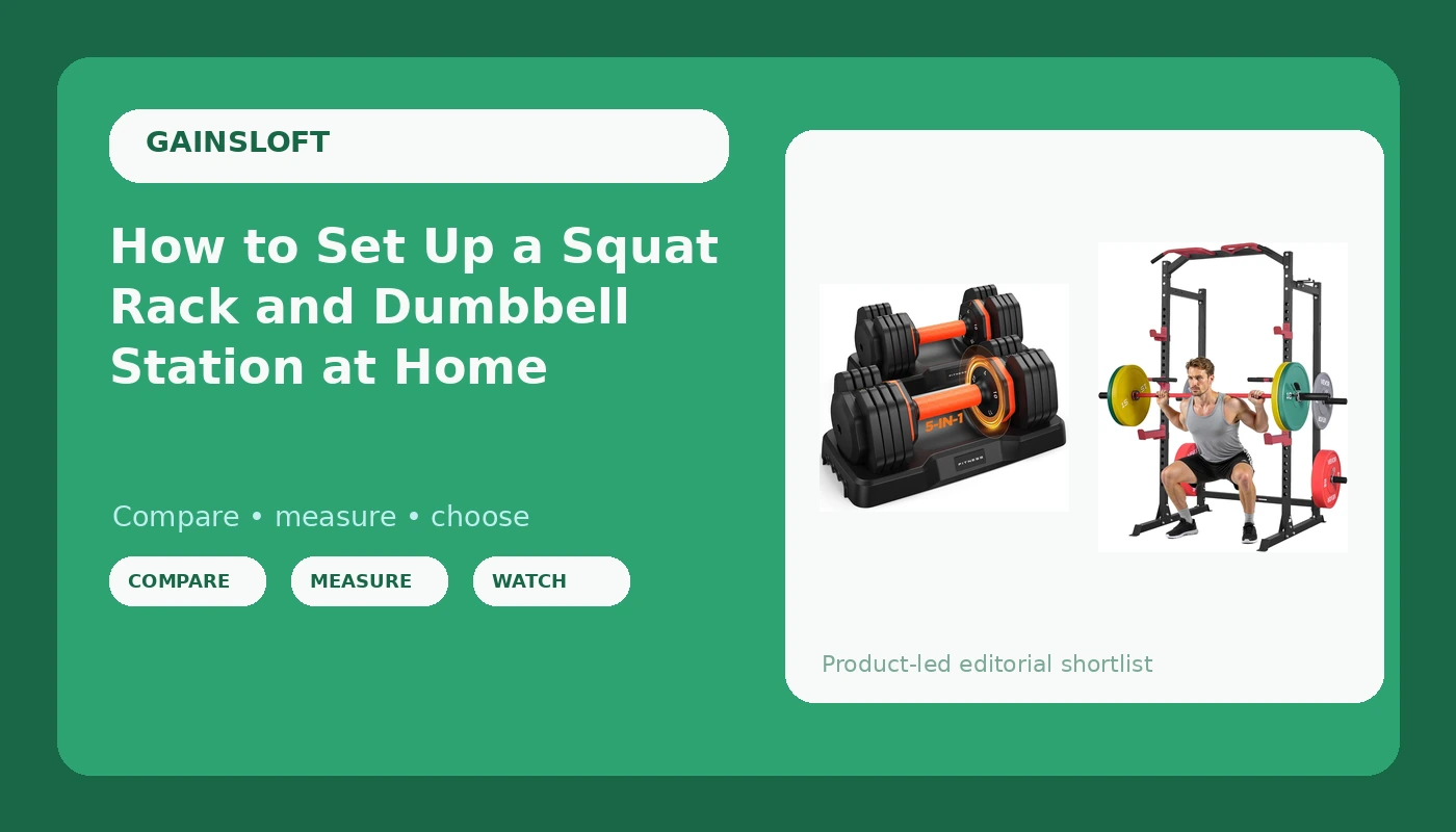 How to Set Up a Squat Rack and Dumbbell Station at Home