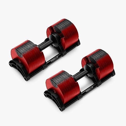 Adjustable Dumbbells Bells of Steel - Nuobell 5 to 50 or 80 lb Pair Set