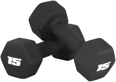 CAP Barbell Neoprene Dumbbell Weights Pairs &amp; Sets | Black